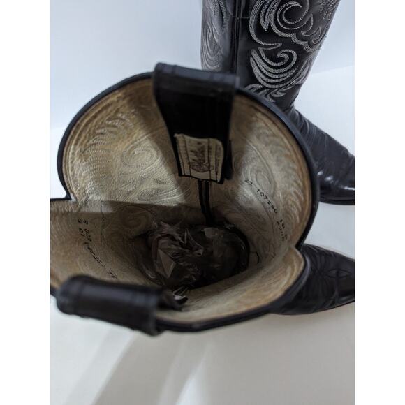 Olathe Vtge Western Boots 10B.Made Olathe Kansas USA Cats Paw Heel Can Be Unisex - Picture 16 of 16